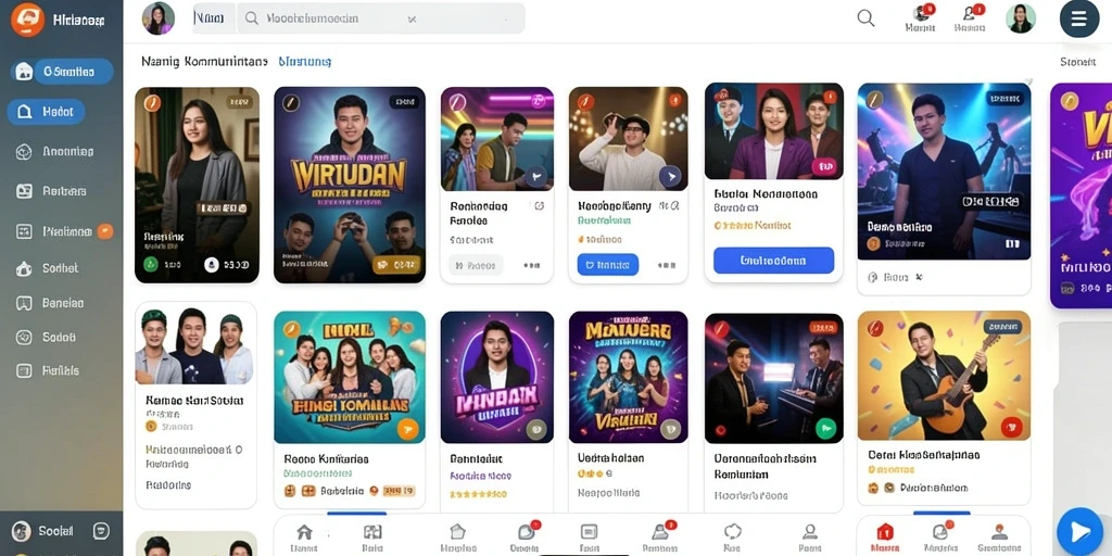 Tampilan utama aplikasi dengan pilihan permainan yang menarik.