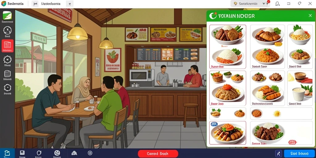 Tampilan antarmuka yang intuitif dan menarik.