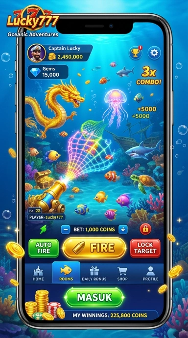 Cuplikan layar menu unduhan lucky777 untuk perangkat Android