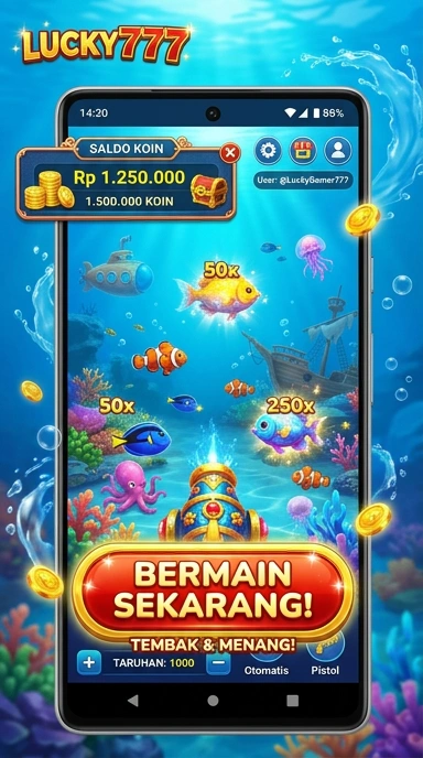 Galeri pratinjau visual lucky777 build APK resmi terbaru